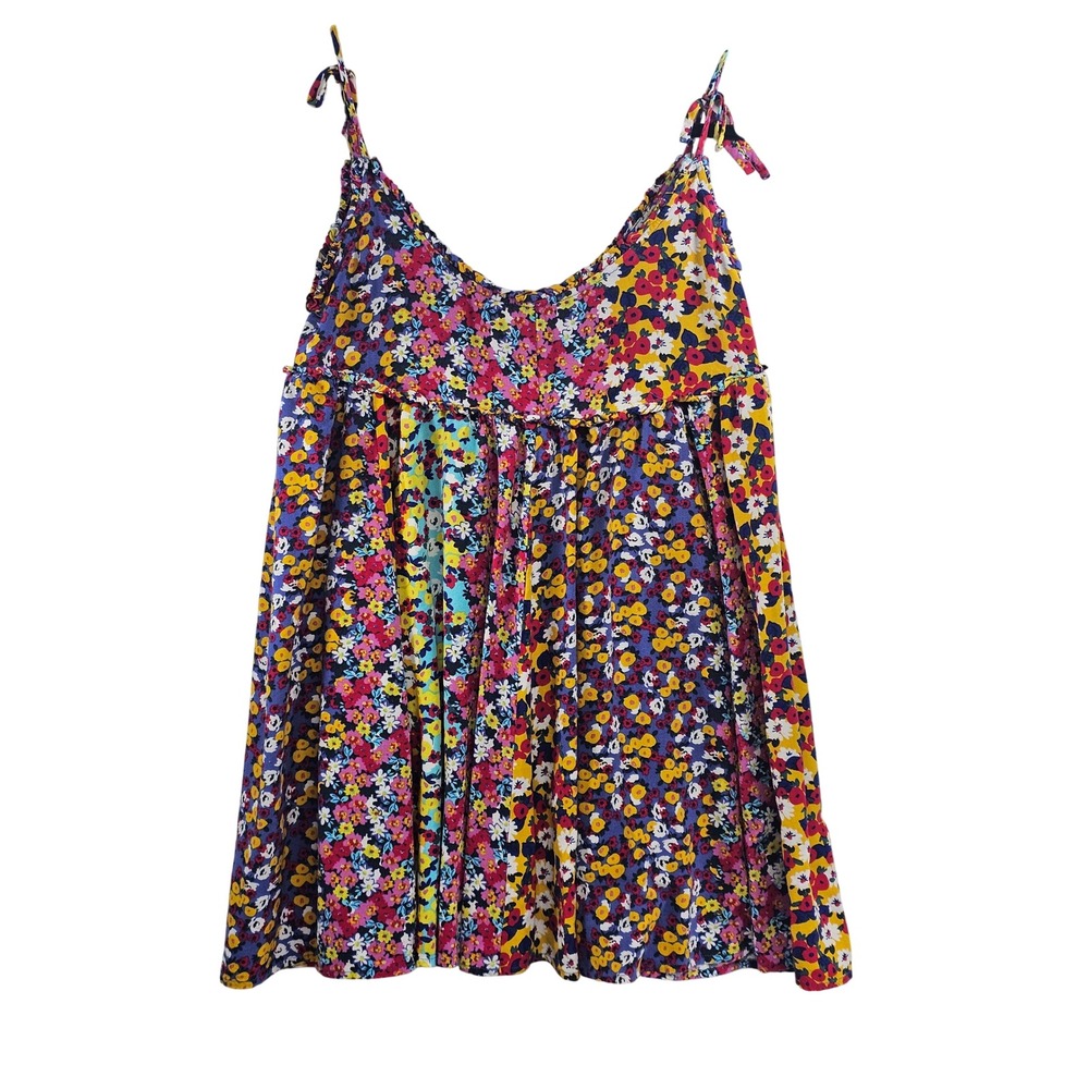 Patrons of Peace‎ Womens Floral Patchwork Cami Top Multicolor Rayon J2033F58 M